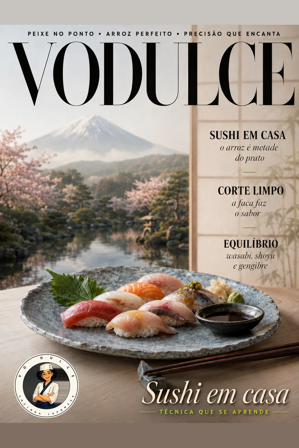 Capa do livro Cozinha Japonesa